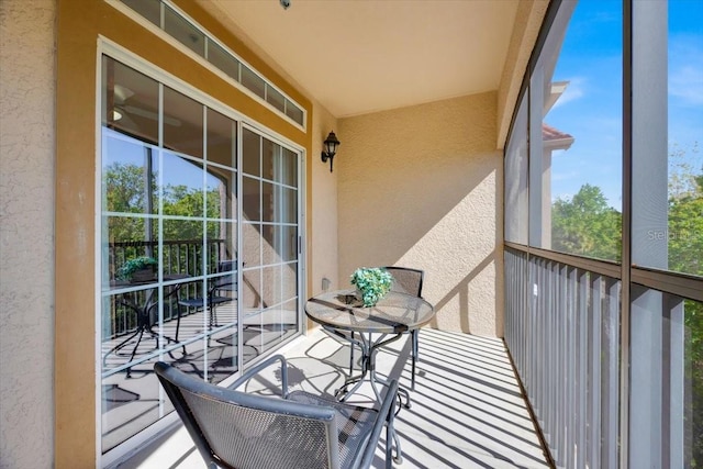 view of balcony