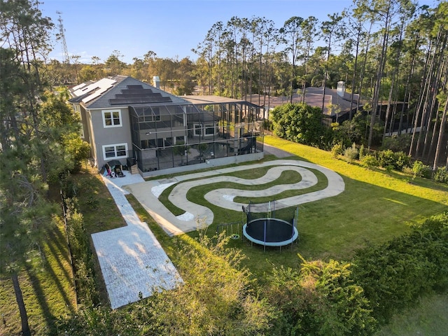 4205 Clarice Ct, Windermere, FL 34786 - exterior space with a lanai and a patio
