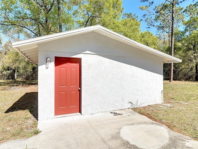 view of outbuilding featuring an outbuilding