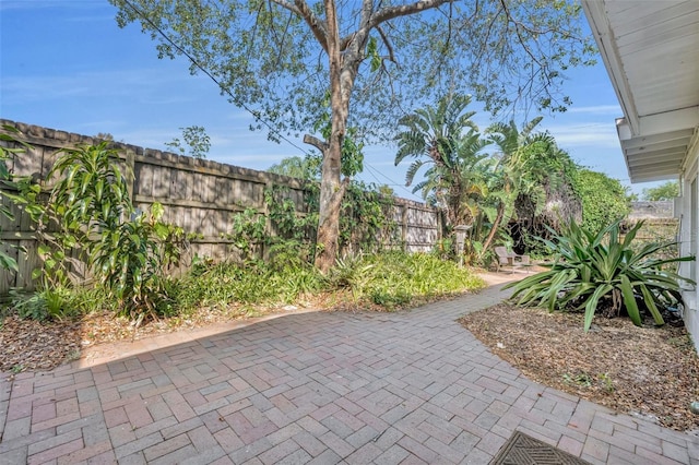 view of patio / terrace featuring a fenced backyard