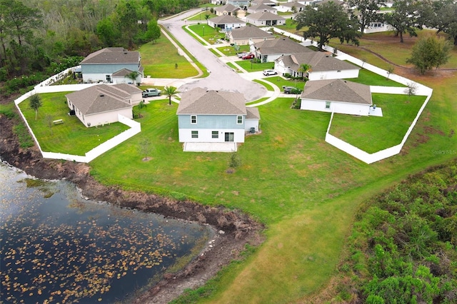 aerial view featuring a residential view