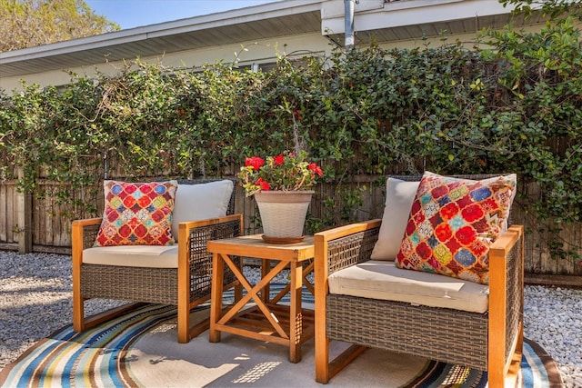 view of patio / terrace with fence