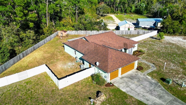 birds eye view of property