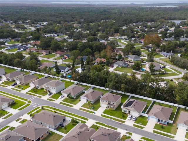 drone / aerial view with a residential view