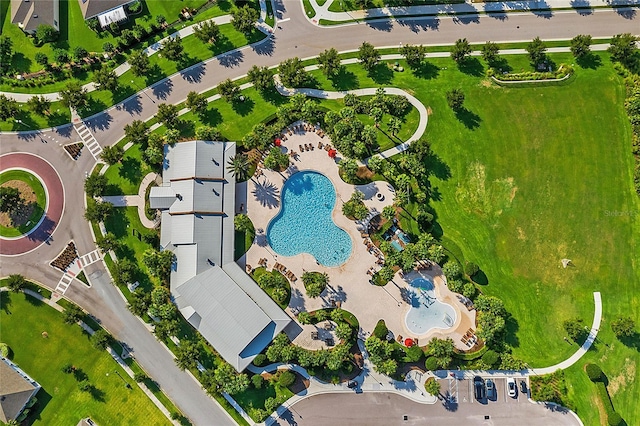 birds eye view of property