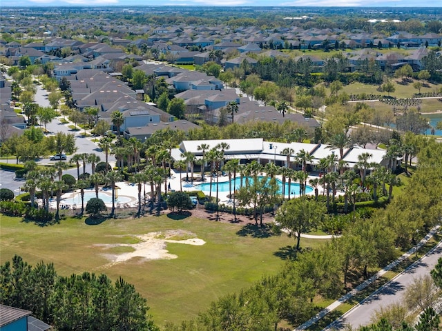 bird's eye view featuring a residential view