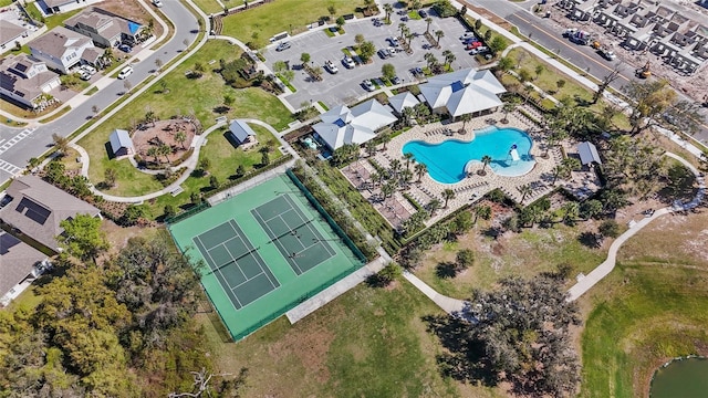 bird's eye view featuring a residential view