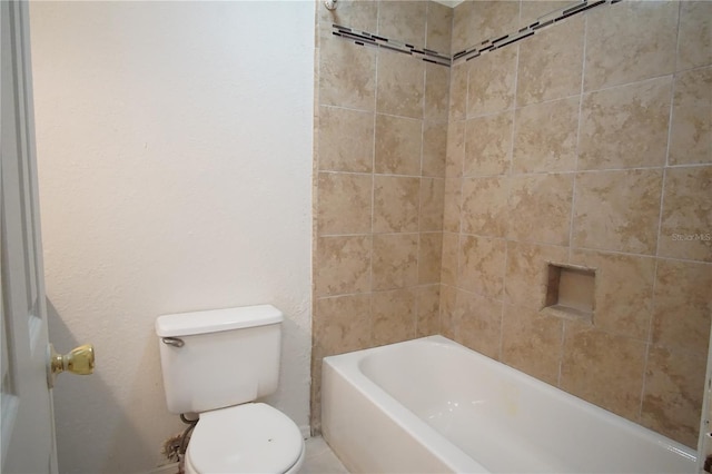 full bathroom with toilet