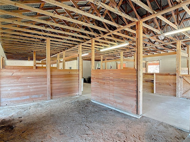 view of horse barn