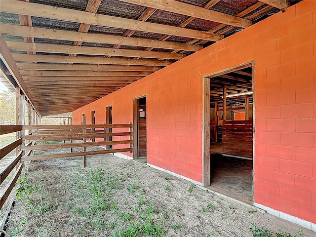 view of stable