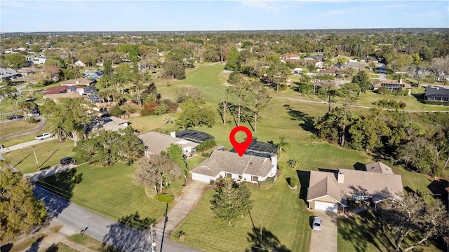 bird's eye view featuring a residential view