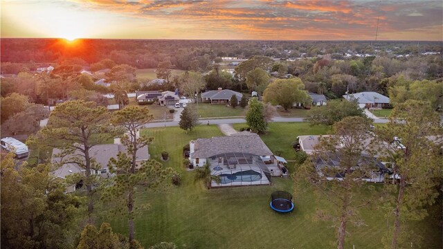 birds eye view of property featuring a residential view