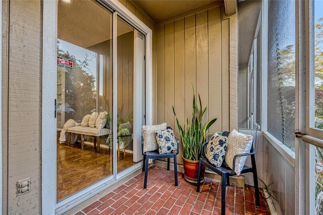 view of sunroom