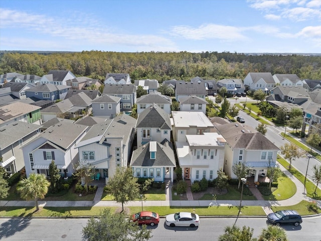 drone / aerial view with a residential view