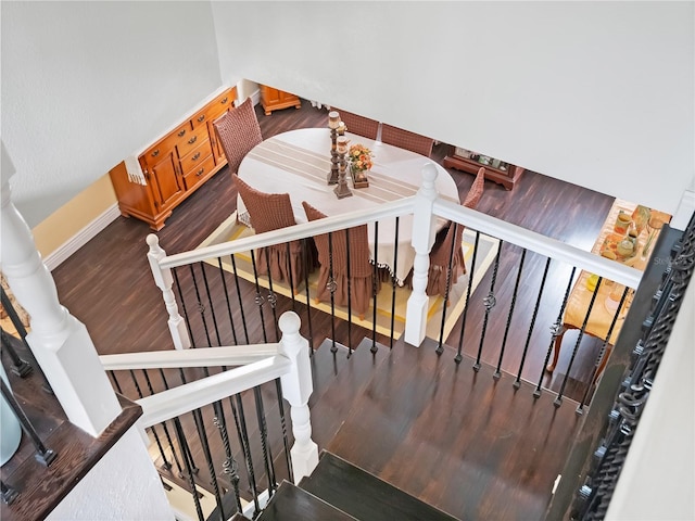 500 Forest Lake Dr, Altamonte Springs, FL 32714 - stairs with wood finished floors and baseboards