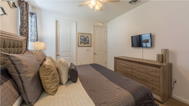4507 Monado Dr, Kissimmee, FL 34746 - bedroom featuring visible vents, baseboards, and a ceiling fan