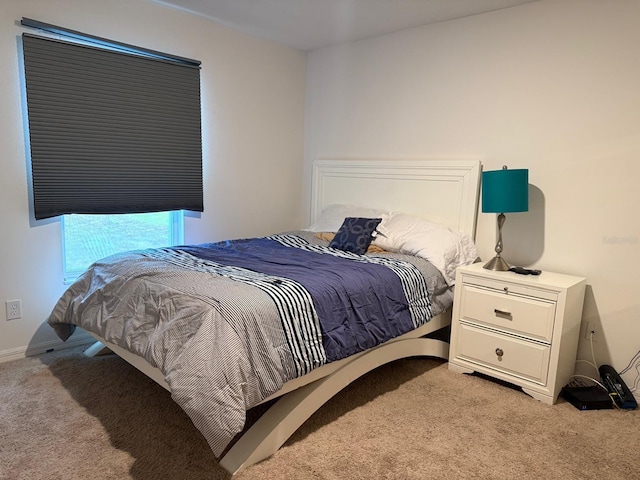 bedroom featuring carpet flooring