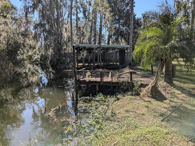 view of dock