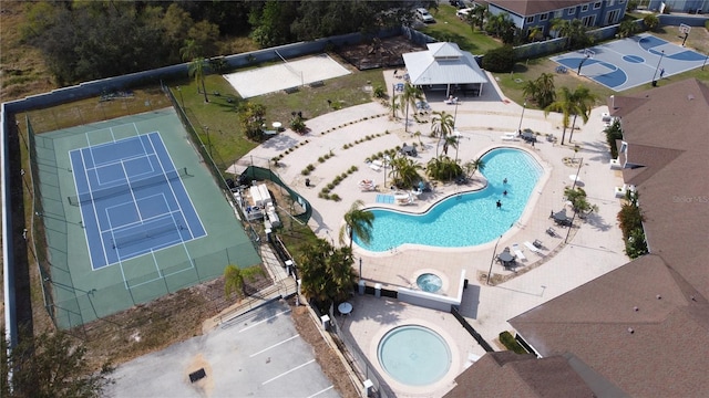 373 Caribbean Dr, Davenport, FL 33897 - aerial view of property's location featuring a pool area