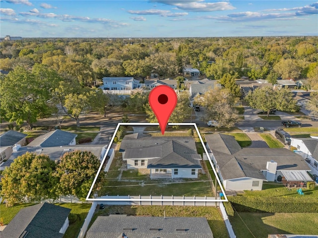 2418 Whitehall Cir, Winter Park, FL 32792 - drone / aerial view featuring a wooded view