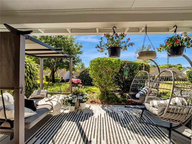 1174 Villa Ln Unit 115, Apopka, FL 32712 - view of patio featuring an outdoor living space