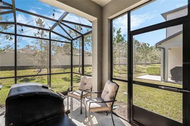 view of sunroom / solarium