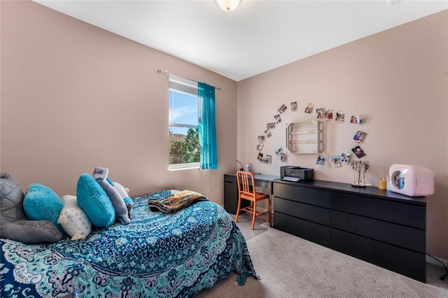 bedroom with carpet floors