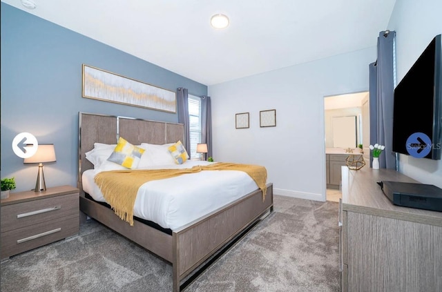 bedroom featuring baseboards and carpet floors