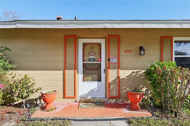 view of entrance to property