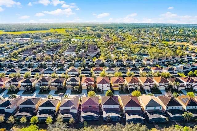 aerial view featuring a residential view