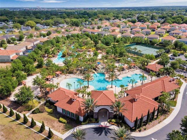 birds eye view of property featuring a residential view