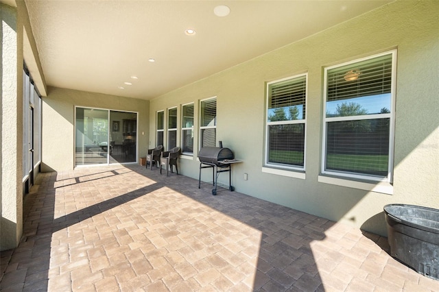 view of patio / terrace with area for grilling