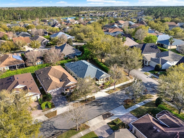 drone / aerial view with a residential view