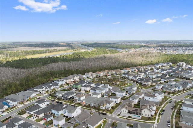 aerial view featuring a residential view