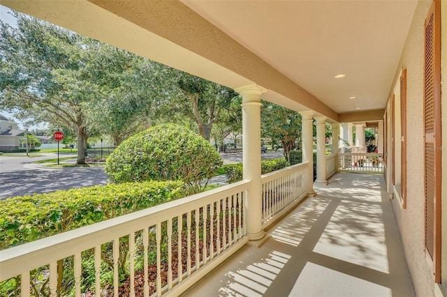 view of patio / terrace with covered porch