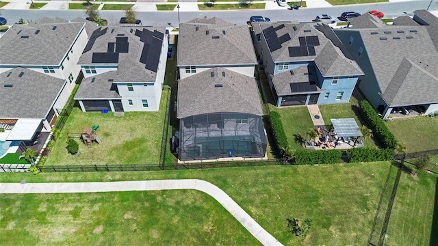 drone / aerial view featuring a residential view