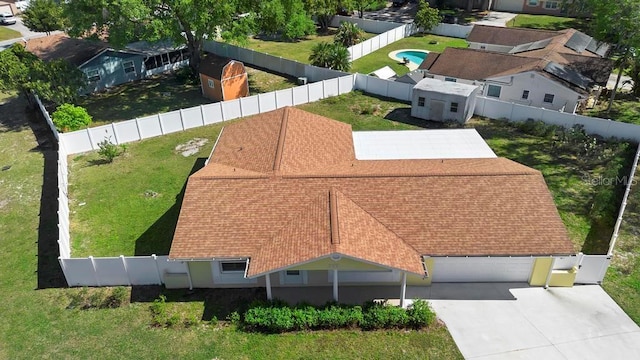 birds eye view of property