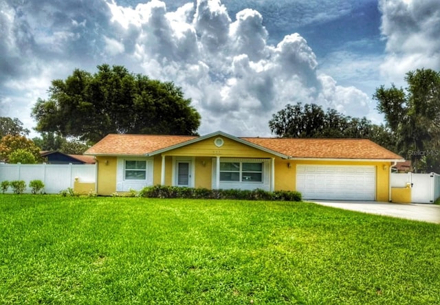 333 Crystal Cir, Oviedo, FL 32765 - ranch-style house featuring a garage, stucco siding, and driveway