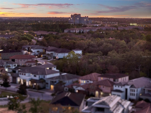 drone / aerial view featuring a residential view