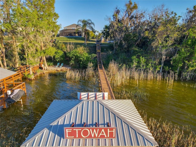 3279 Landing Vw, Tavares, FL 32778 - dock area featuring a water view