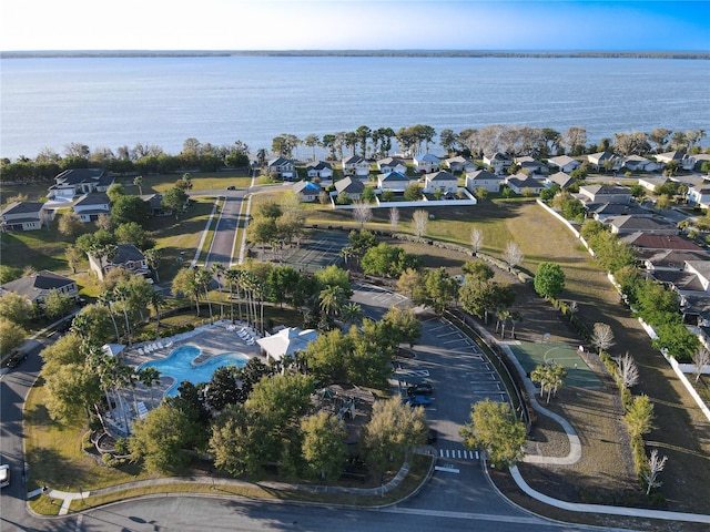 3279 Landing Vw, Tavares, FL 32778 - drone / aerial view featuring a water view and a residential view