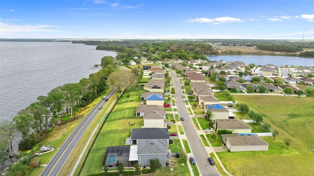 3279 Landing Vw, Tavares, FL 32778 - bird's eye view featuring a water view and a residential view