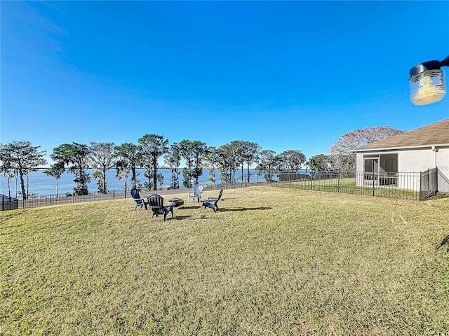 3279 Landing Vw, Tavares, FL 32778 - view of yard featuring a sunroom and fence