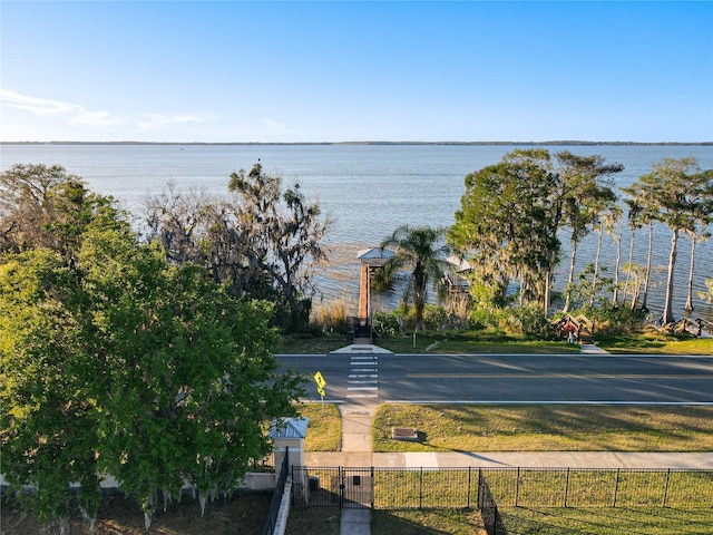 3279 Landing Vw, Tavares, FL 32778 - view of water feature with fence and a gate