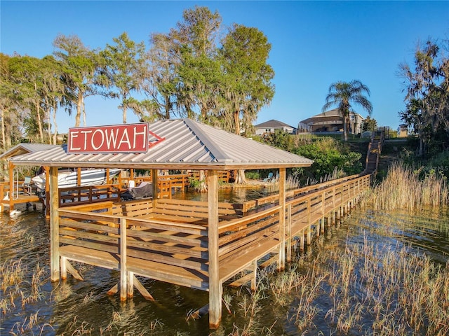 3279 Landing Vw, Tavares, FL 32778 - view of dock with a water view