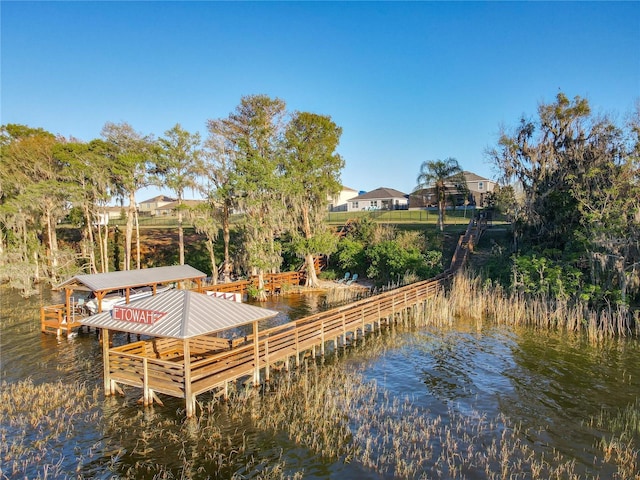 3279 Landing Vw, Tavares, FL 32778 - view of dock with a water view