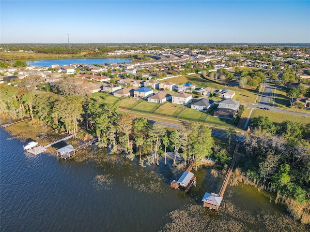 3279 Landing Vw, Tavares, FL 32778 - bird's eye view featuring a water view and a residential view