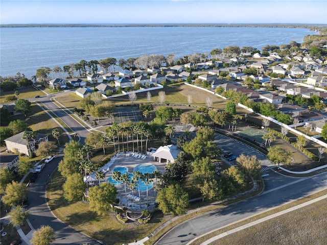 3279 Landing Vw, Tavares, FL 32778 - birds eye view of property with a residential view and a water view