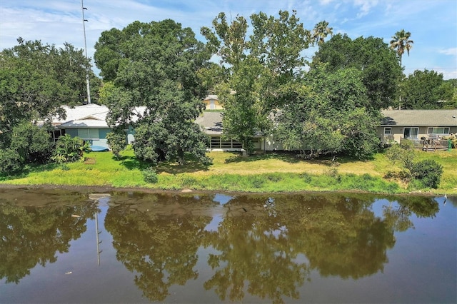 view of water feature