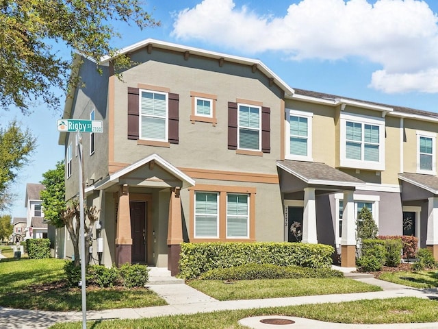 multi unit property with stucco siding